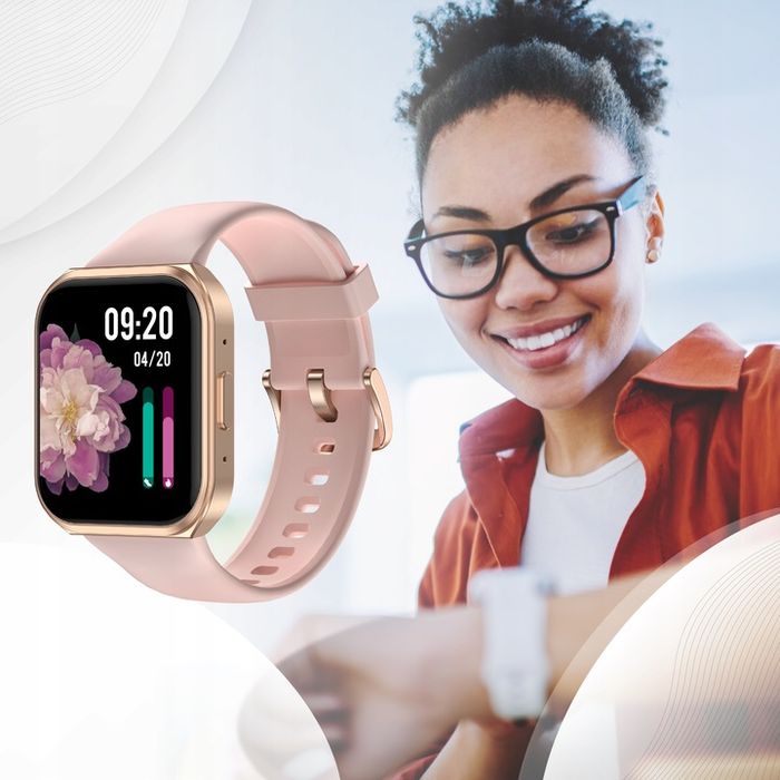 Smartwatch Zegarek Damski Polskie Menu Rozmowy Sport Gry Smart Watch