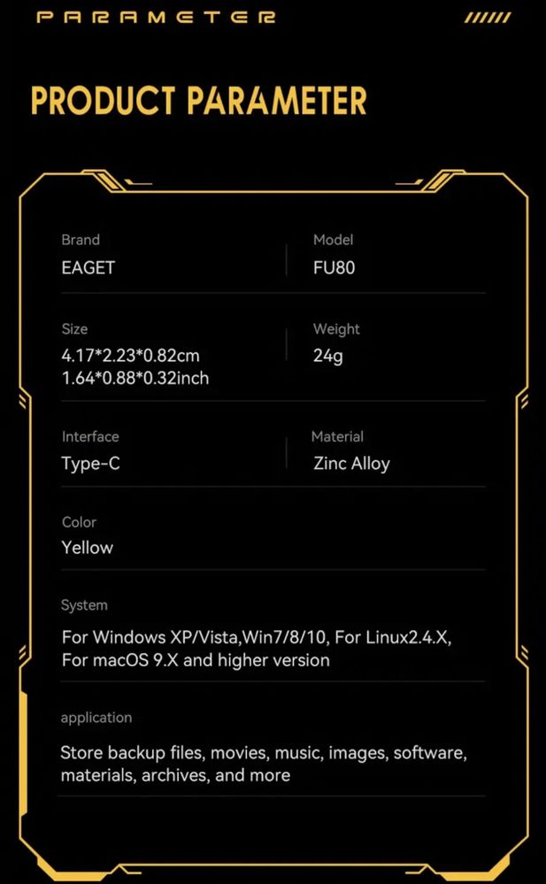EAGET 256gb SSD type-C iD scaner отпечаток
