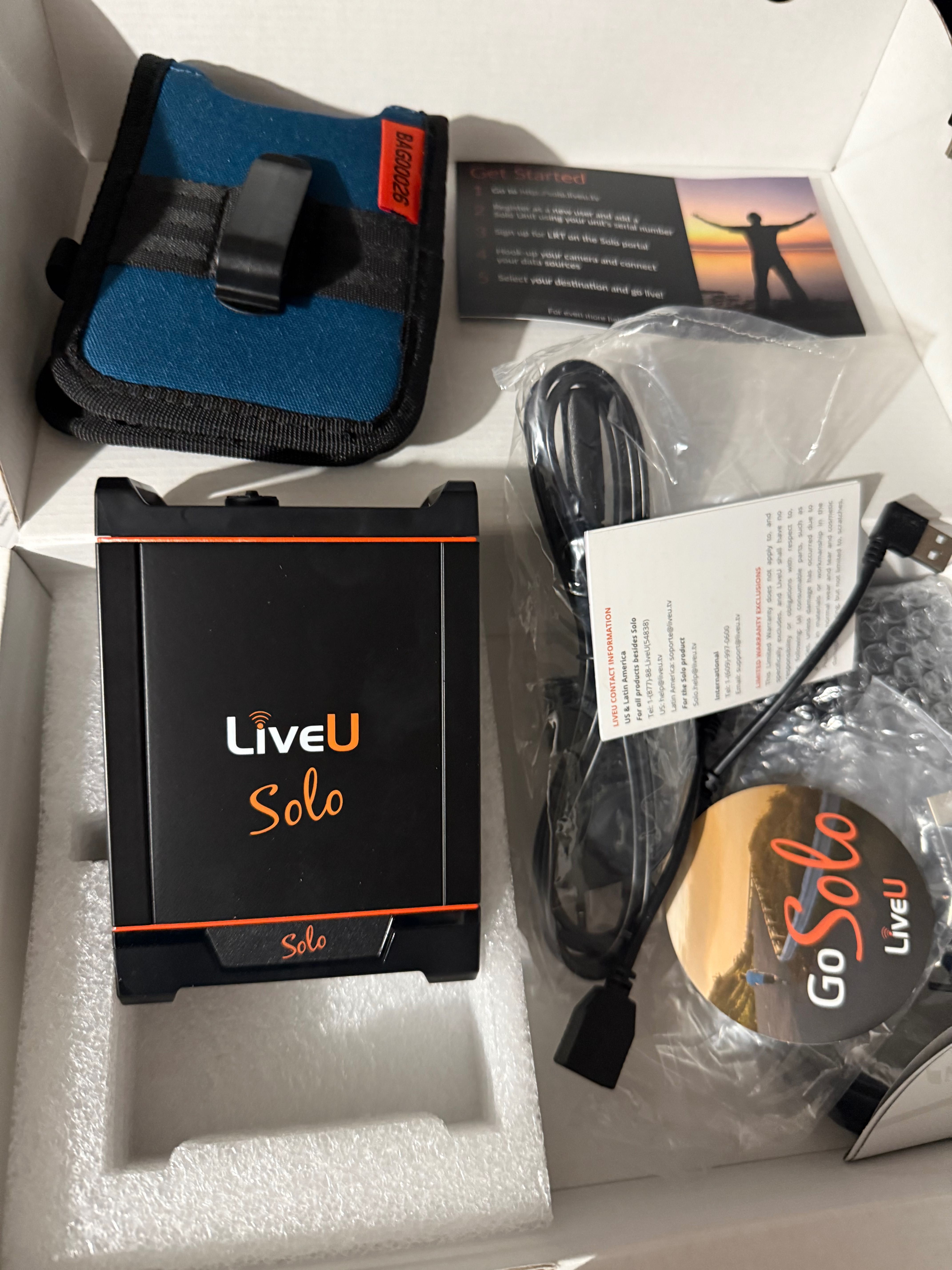 LiveU SOLO HDMI Encoder do streamingu online IRL "plecak streamerów"