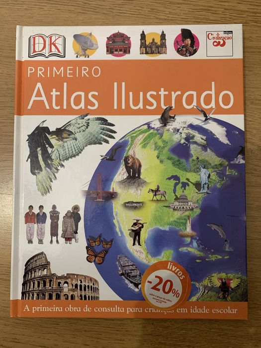 Livro Primeiro Atlas Ilustrado