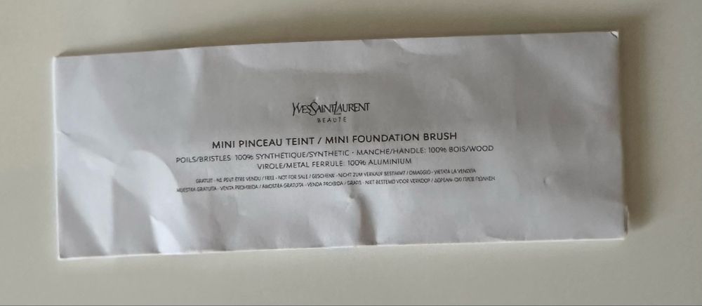 YSL mini pędzel, pędzelek do podkładu, do makijażu