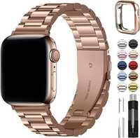 Metalowa bransoleta do zegarka Apple Watch  różowe złoto