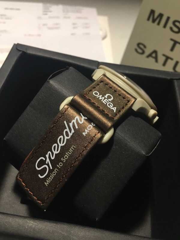 Omega x Swatch SO33T100 Saturn Kolekcjonerski model pętl planetarnych