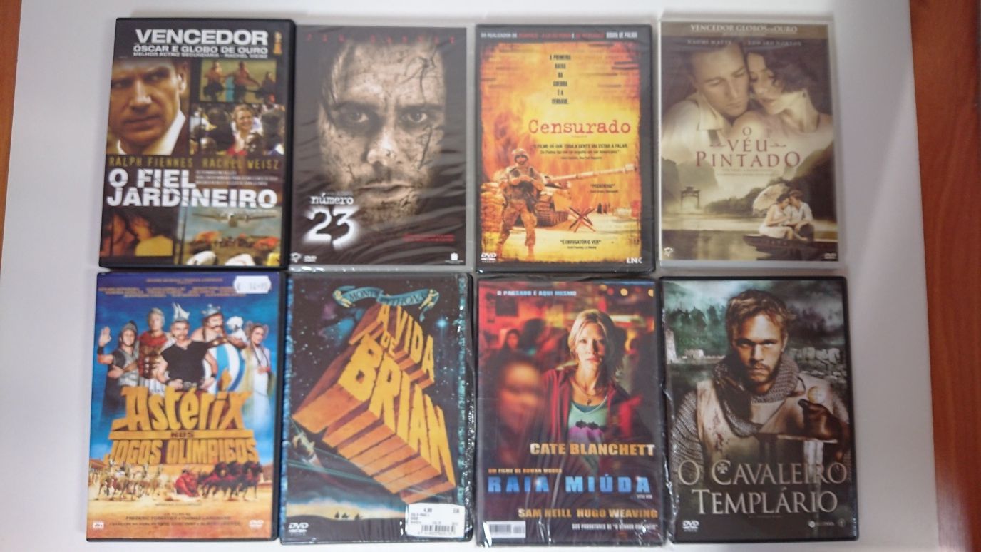 DVD's de vários géneros em estado novo