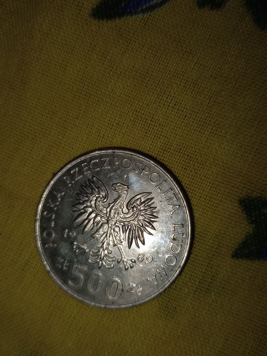 Moneta 500zł 1989r