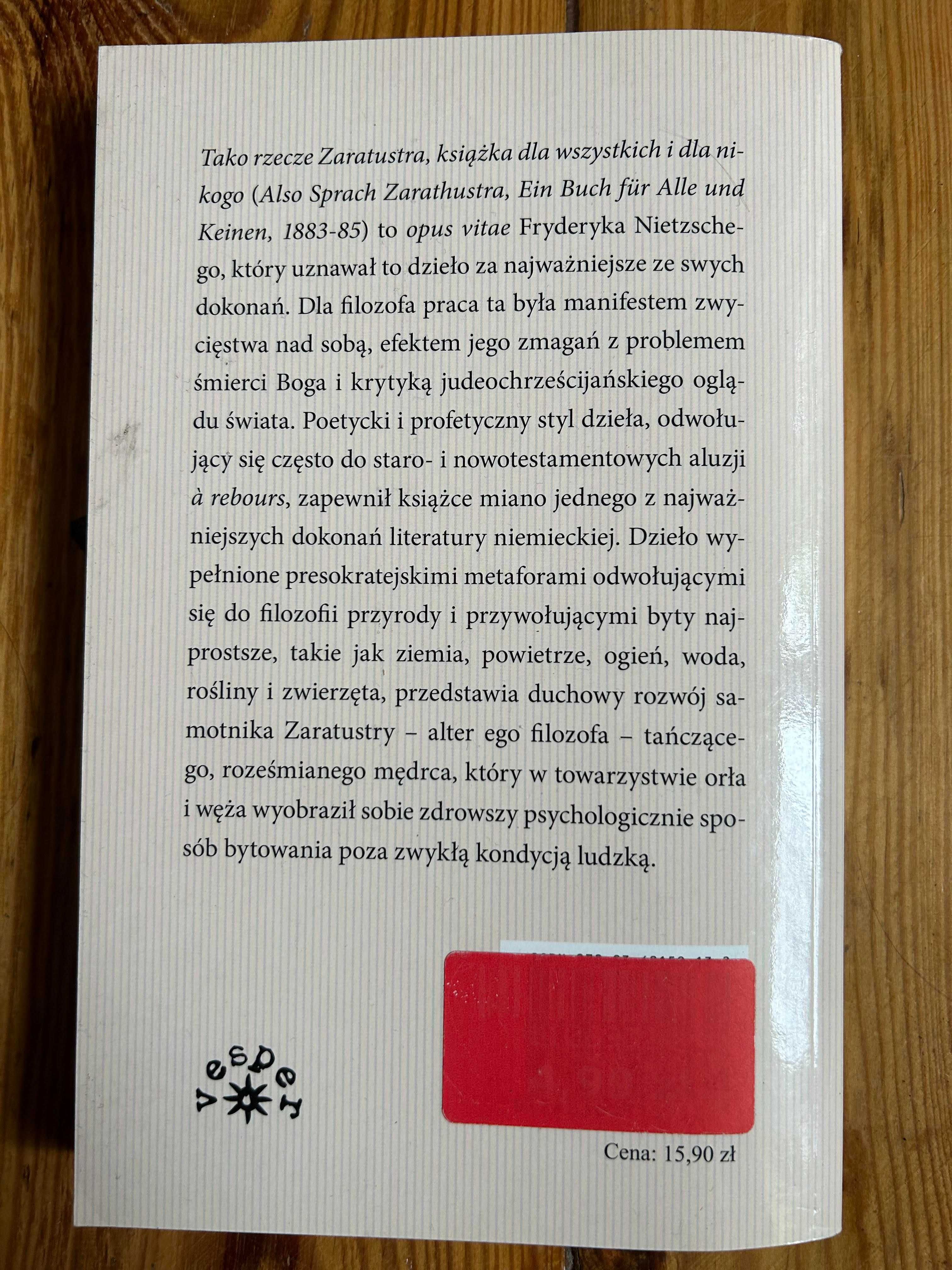 Friedrich Nietzsche - Tako rzecze Zaratustra