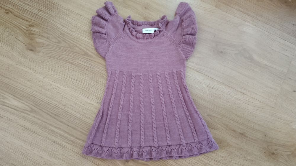 Rozmiar 62 Sukienka wełniana merino Name It