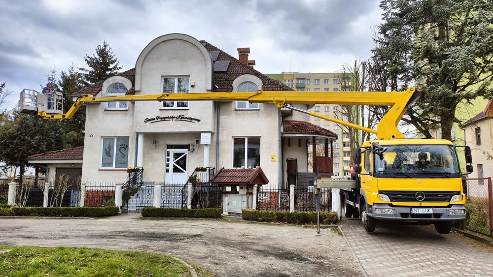 Zwyżka ,Podnośnik koszowy 27m ,Usługi Podnośnikowe, Mikoszewo, Stegna