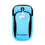 Wozinsky opaska na telefon do biegania armband niebieska WABBL1