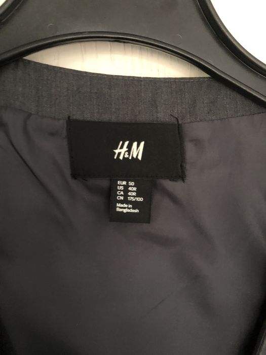 Czarna kamizelka garniturowa w bdb stanie h&m