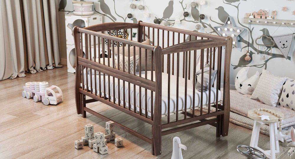 Ліжко для Немовлят ! Ліжечко Букове _ Кроватка для новонароджених.