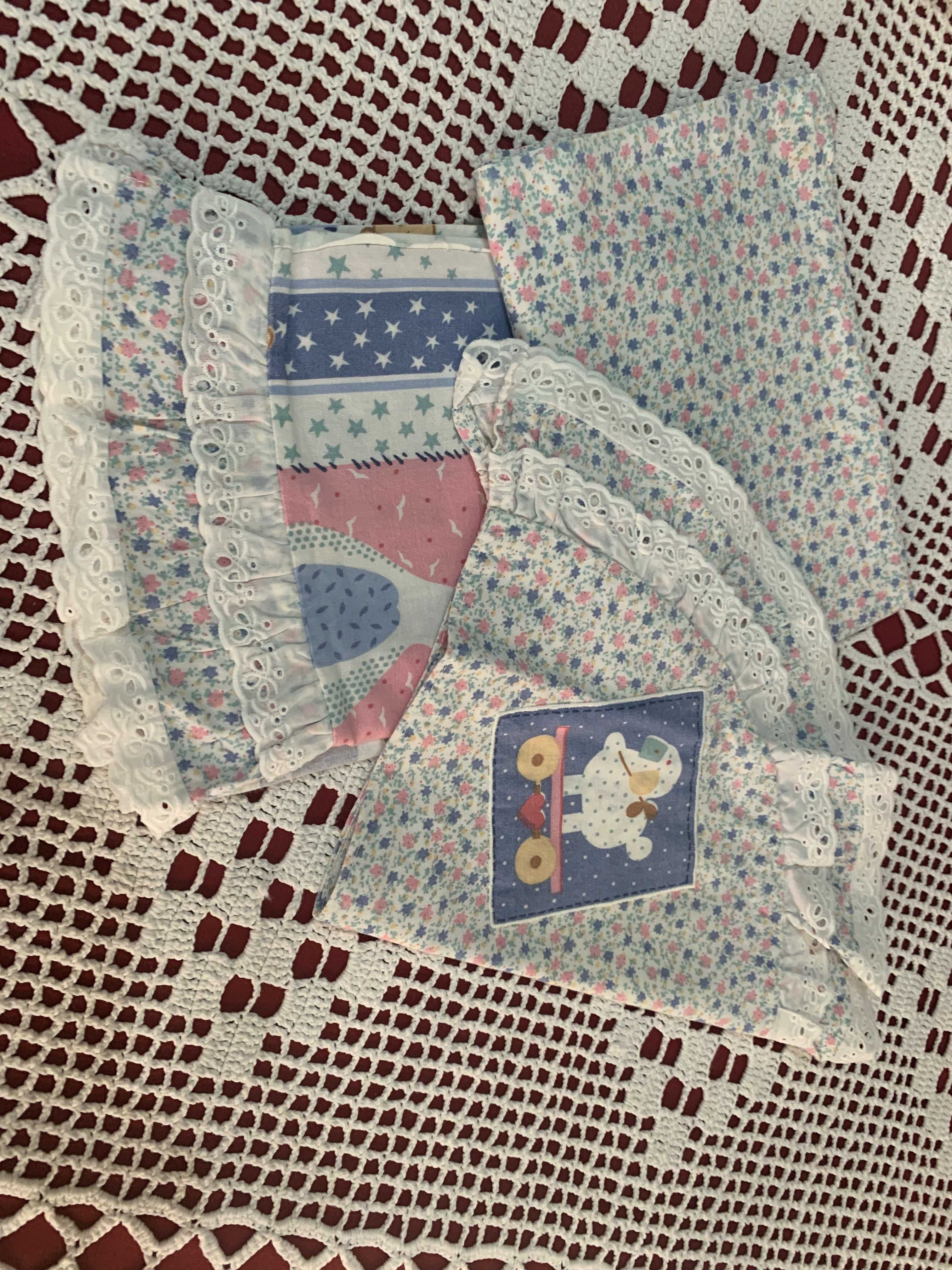 lençóis de algodão para alcofa e cama de bebe