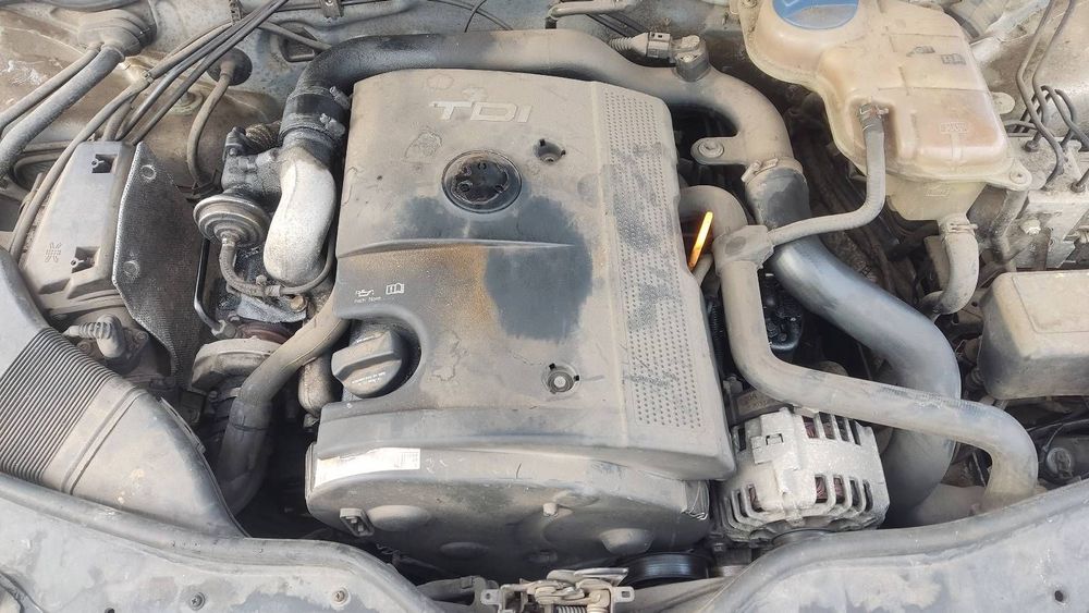 SILNIK + UKŁAD WTRYSKOWY + TURBINA VOLKSWAGEN PASSAT B5 AHU 1.9 TDI