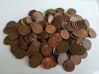 Lote com 245 moedas de 50 centavos, bronze