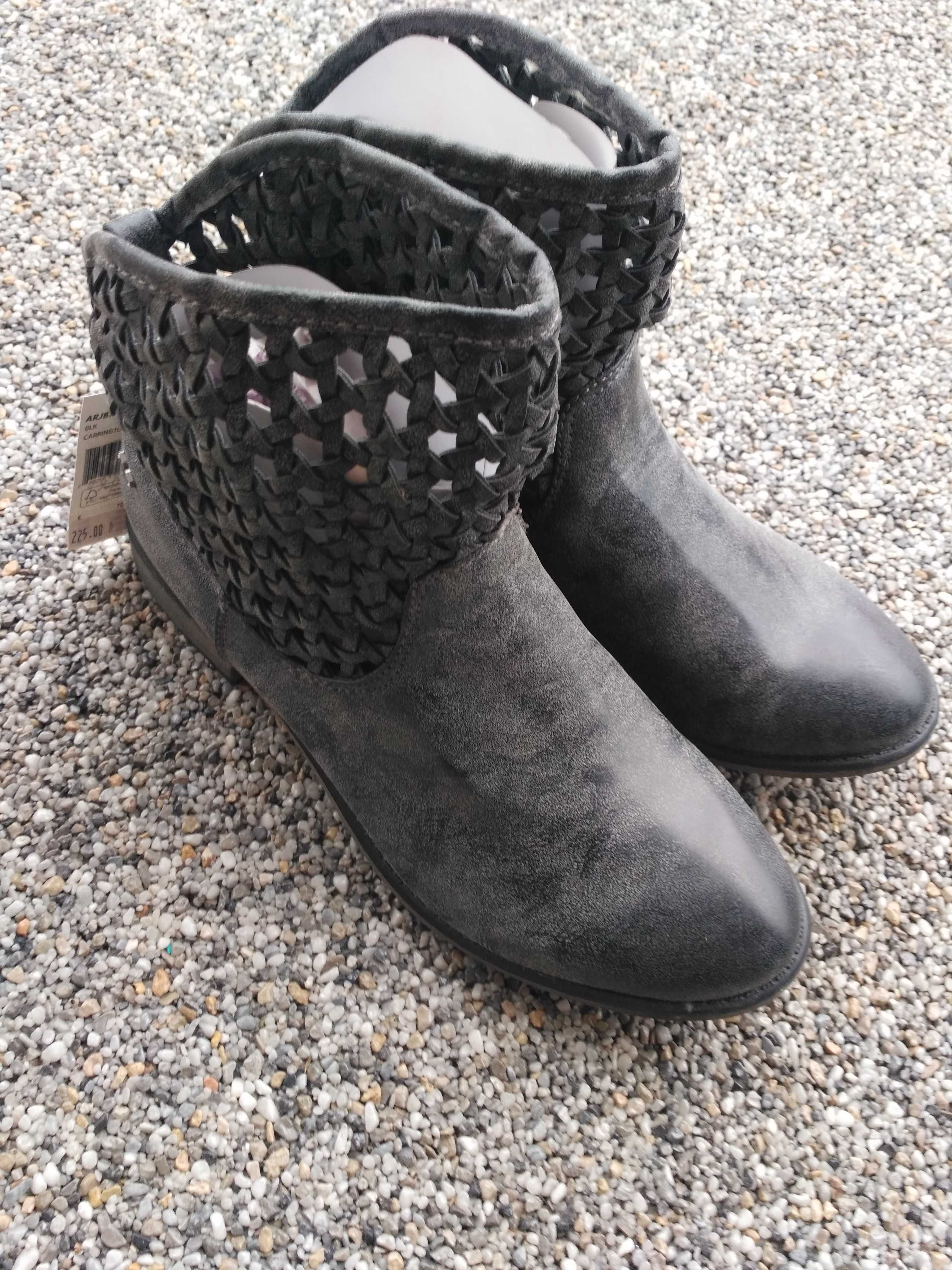 Nowe botki damskie szare popiel 42 roxy buty na wiosnę na jesień