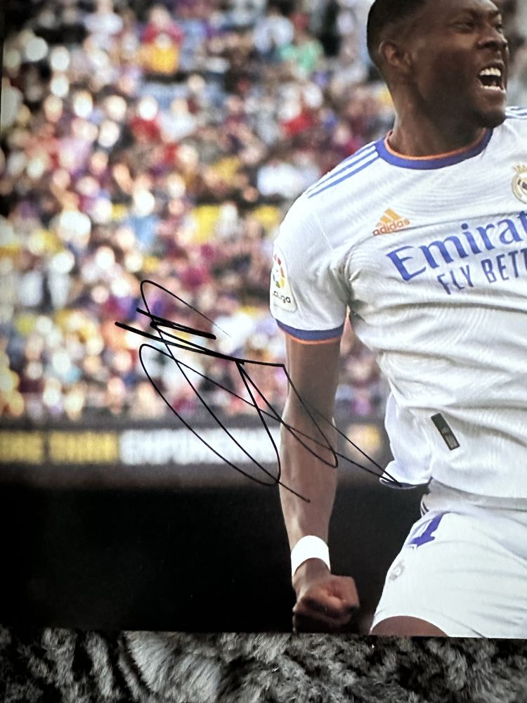 David Alaba Real Madrid foto autografda