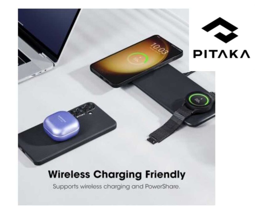 Чохол Pitaka чорний MagEZ Case 4 для Samsung Galaxy S24 (малий)