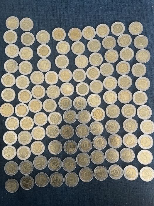 Moneta 100 lecie. Zestaw monet 5 zł odzyskanie niepodleglości