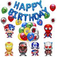 Nowy zestaw urodzinowy / balon / balony / napis / urodziny MARVEL 989!