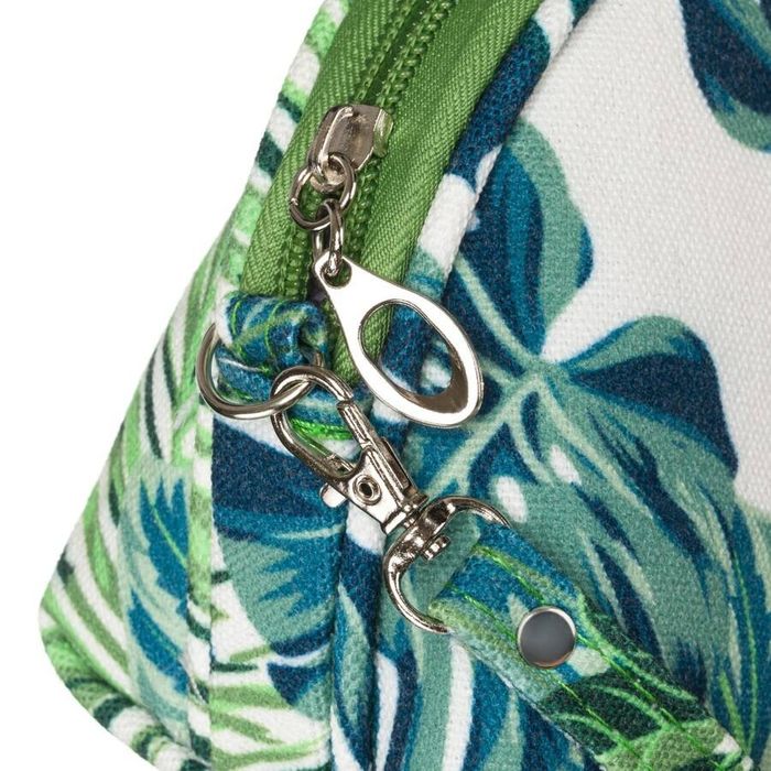 kolorowa kosmetyczka na suwak z paskiem na rękę - peterson