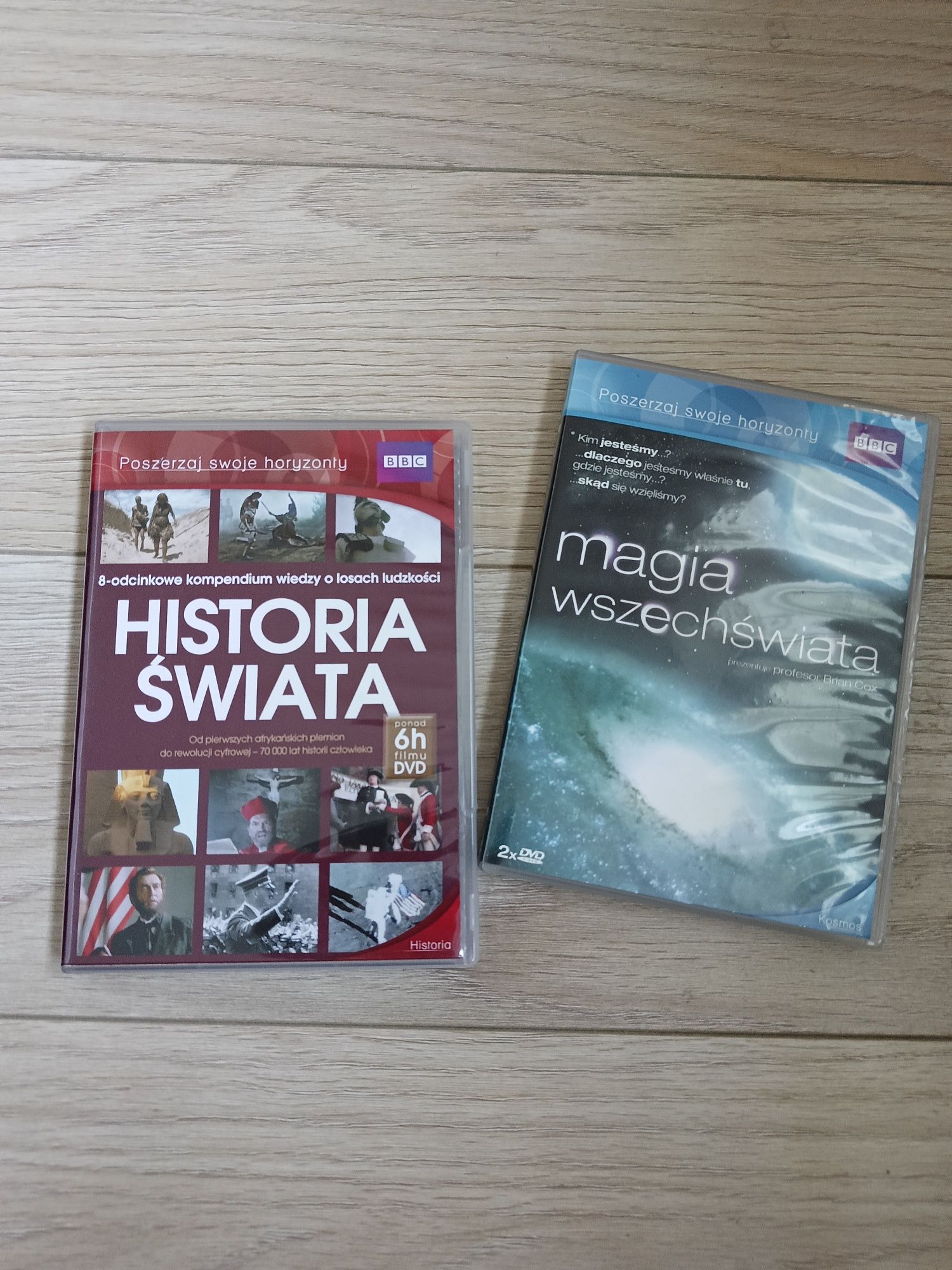 Dvd edukacyjne BBC Magia wszechświata i Historia świata