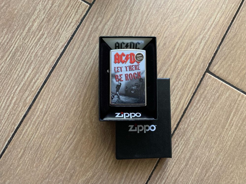 Зажигалка Zippo AC DC Let There Be Rock Street Chrome.