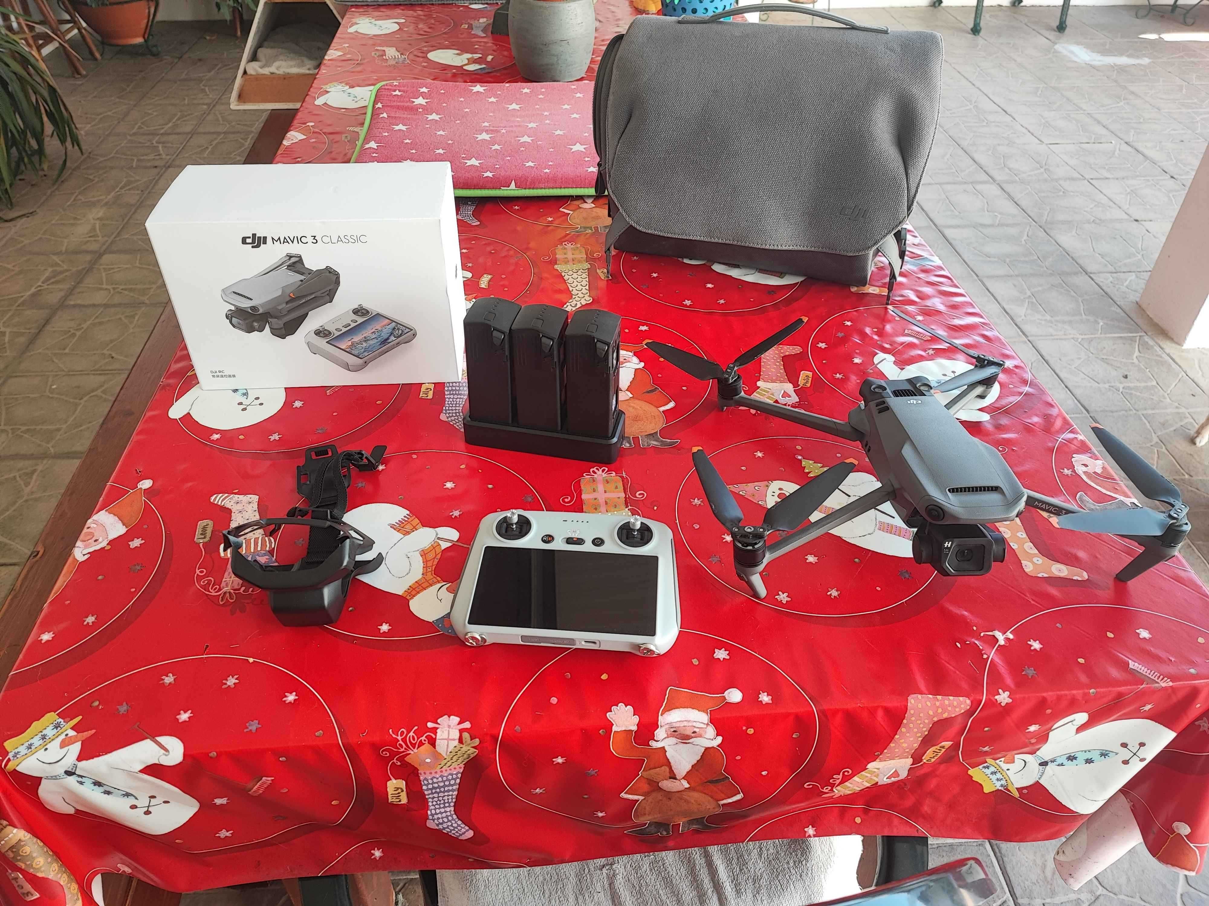 Drone - DJI Mavic 3 Classic + DJI RC +  Fly More Kit (c/novo)