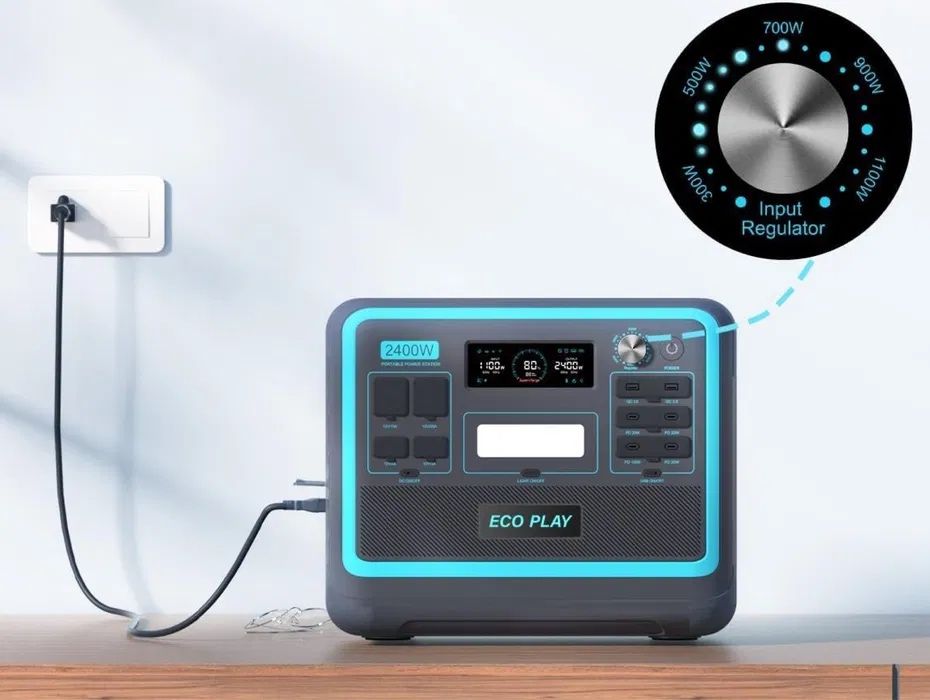 Зарядна станція ECOPLAY 2400W SYD-N052 з чистою синусоїдою