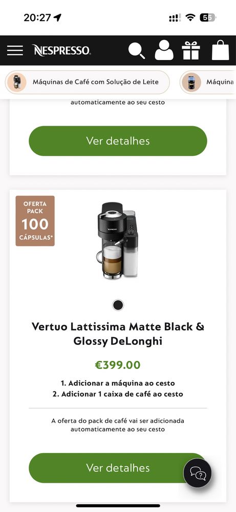 Nespresso Vertuo Latissima DeLonghi