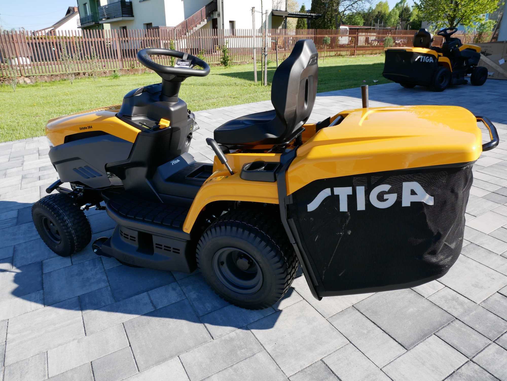 STIGA 384 traktorek kosiarka Ogrodniczy Nowy hydrostat kosz 200l HIT