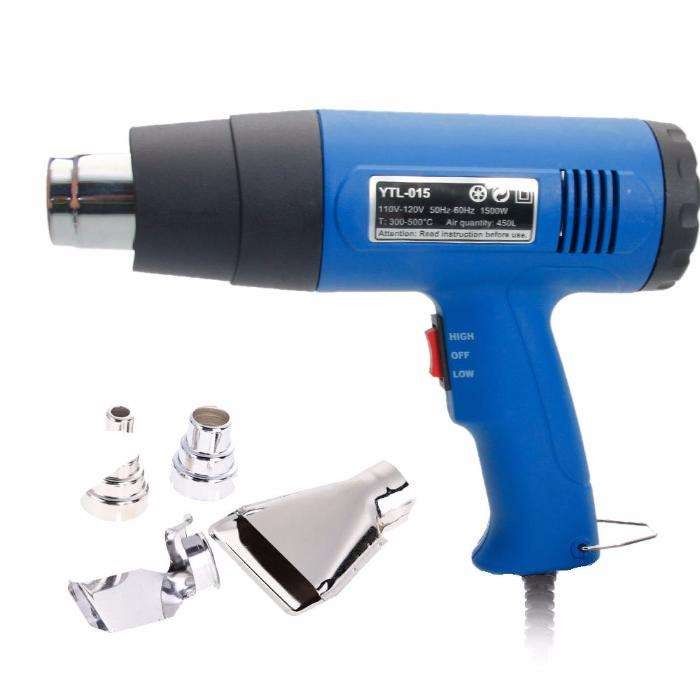 Z250 Pistola de Ar Quente 1500w 400º e 600º Com 4 Bocas - Nova