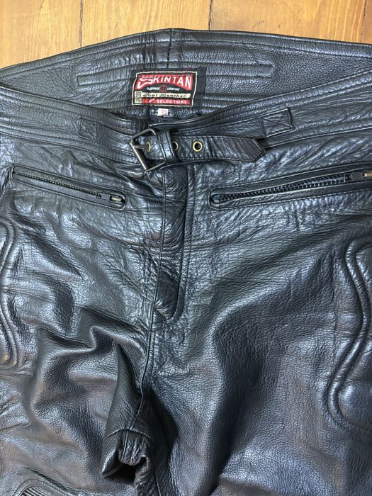 Чоловічі  шкіряні мотоштани розмір 36