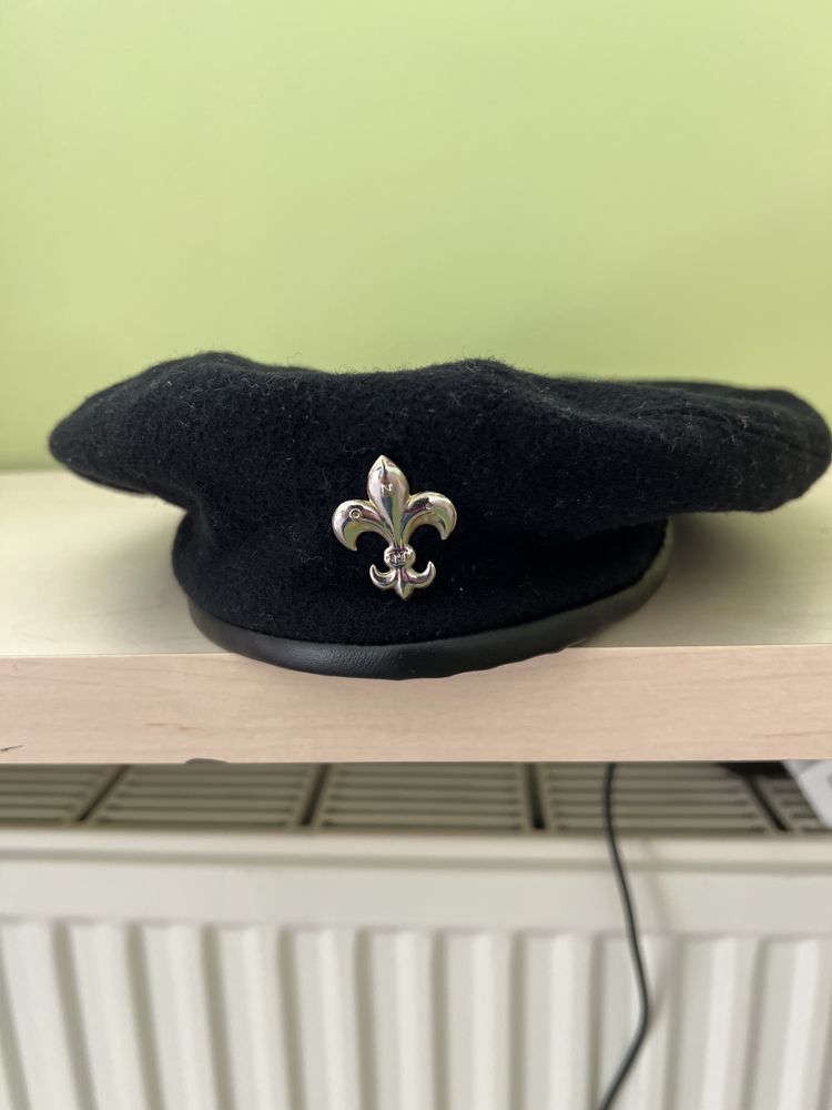 Beret czarny z lilijką ZHP r. 59