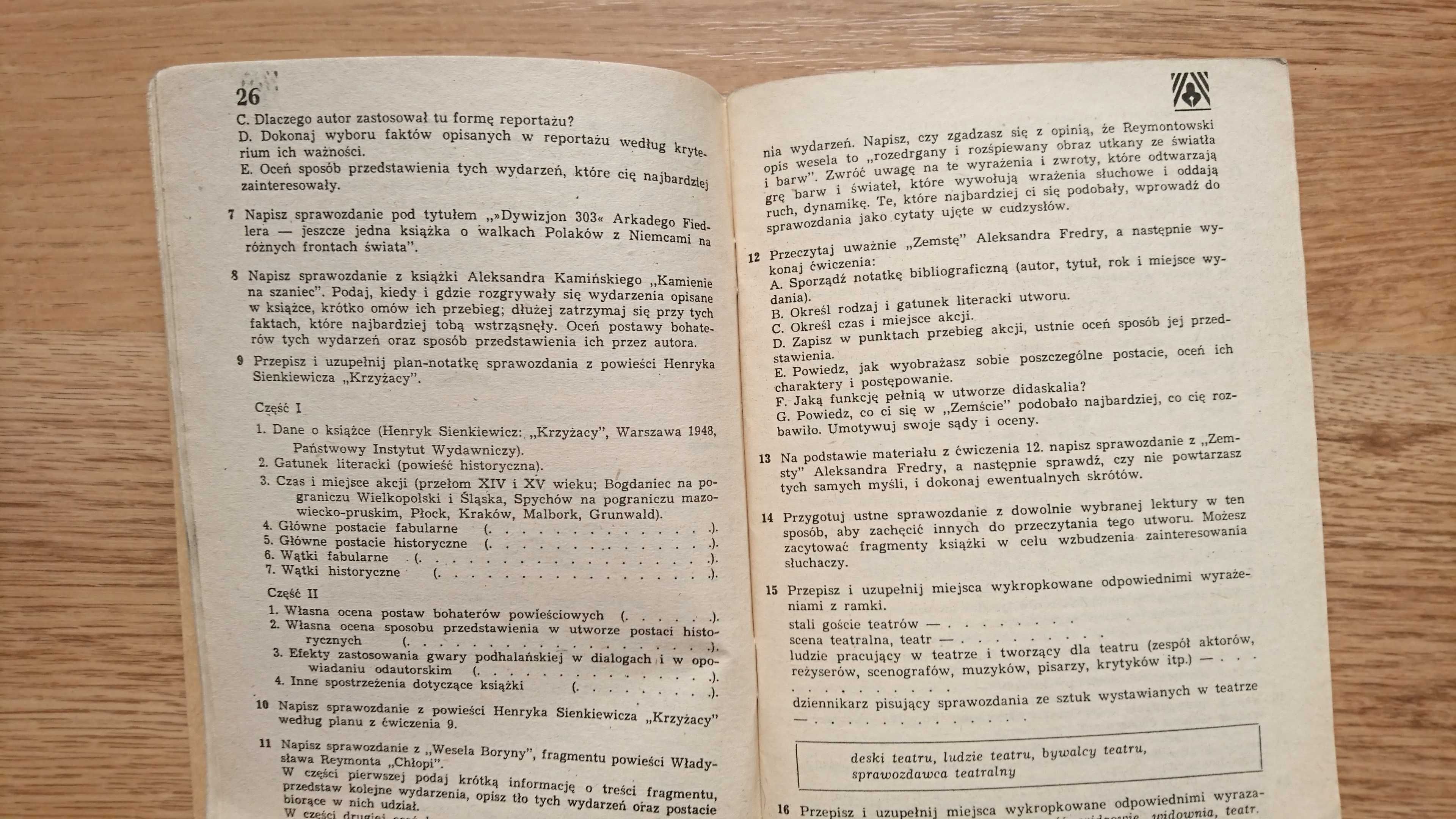 podręcznik język polski 7 myśl i mowa Wójcik Janina