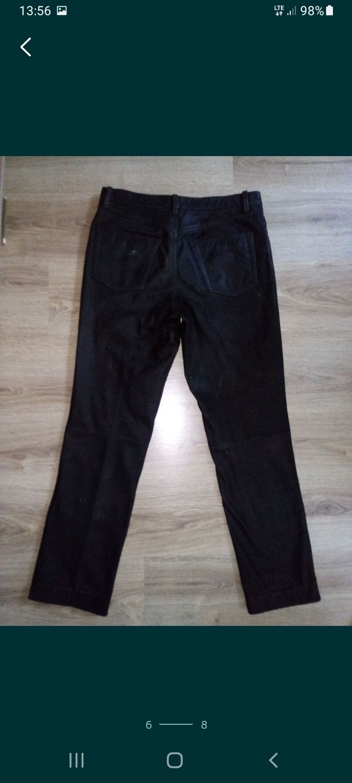 Henson&Henson spodnie skórzane rozmiar L