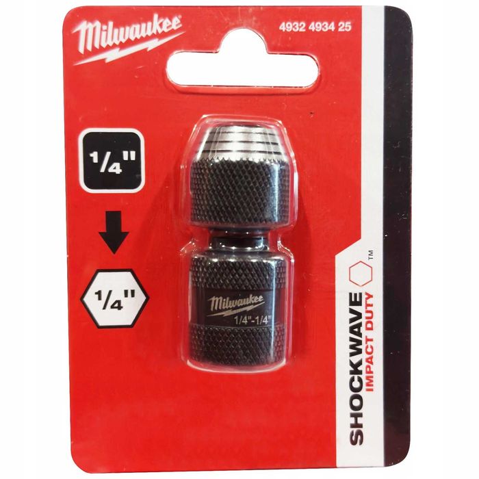 Перехідник Milwaukee з 1/2" на 1/4 НЕХ /  1/4" на 1/4 НЕХ