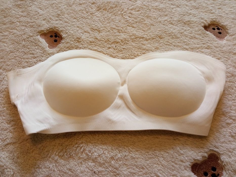 Stanik bez ramiączek biały - 75C