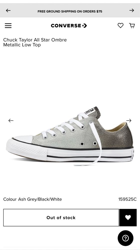 Converse Chuck Taylor All Star Ombre Metallic Low Top
