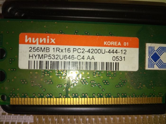 Память оперативная ОЗУ RAM Hynix DDR2 256mb PC2-4200