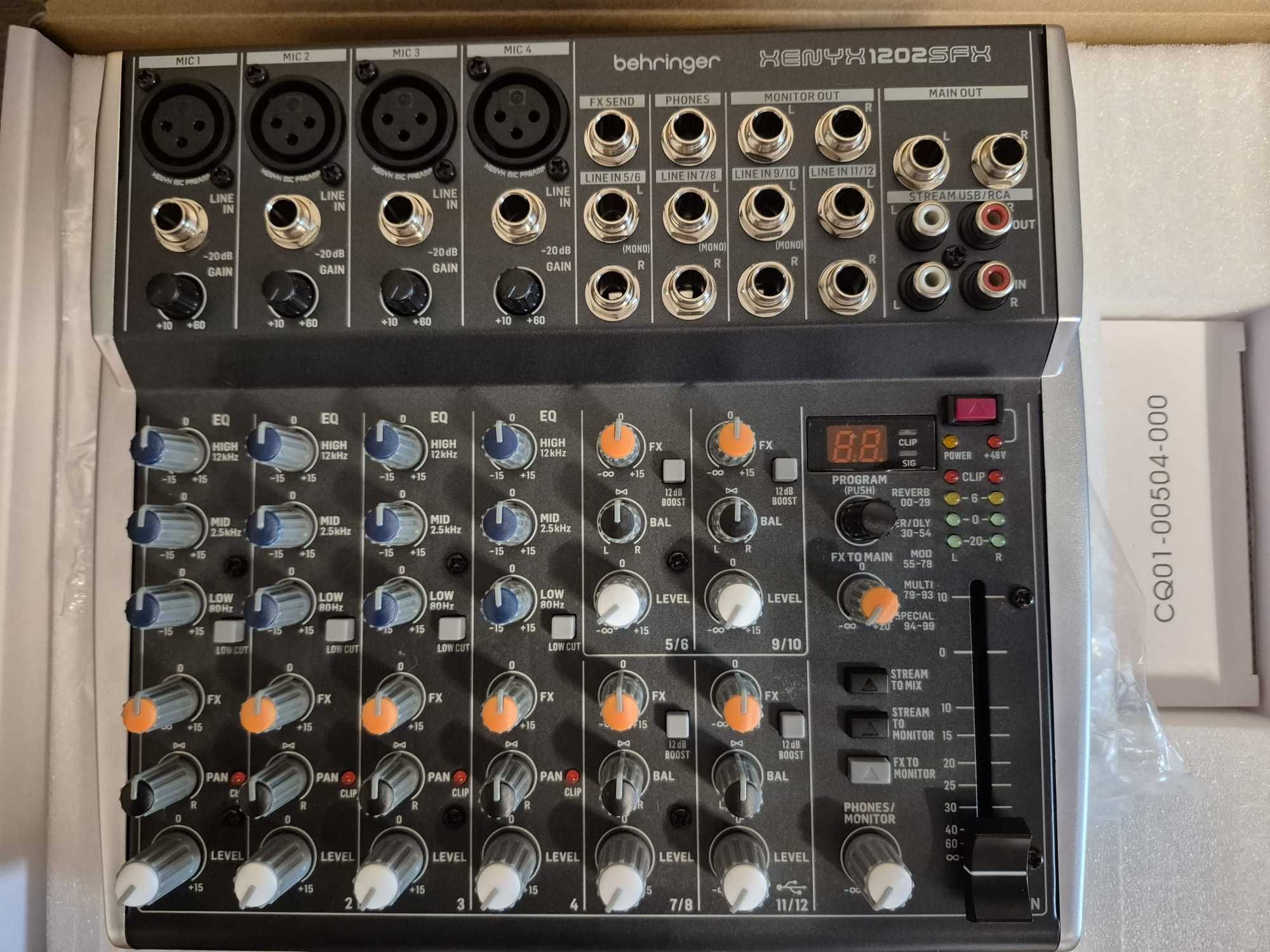 Behringer Xenyx 1202 sfx mikser, interfejs audio