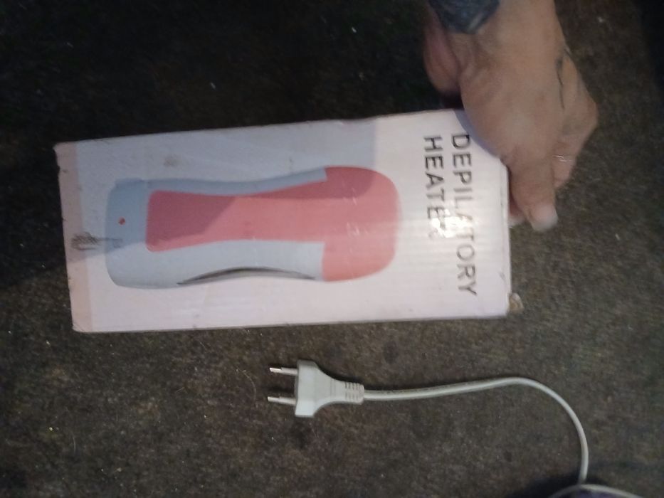 Podgrzewacz wosku nowy oryginalny Biało różowy