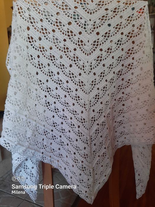 Chusta szydełkowa, ślub, komunia, handmade - nowa