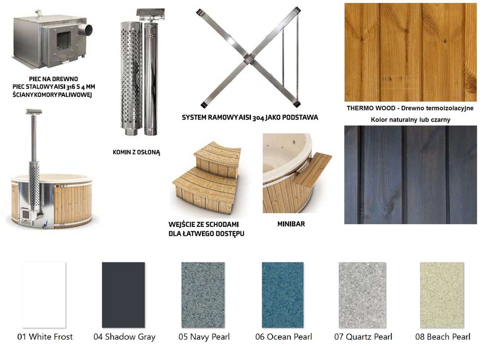 Balia ogrodowa RhinoTub 200 PREMIUM Jacuzzi Wanna z Hydromasażem Bania