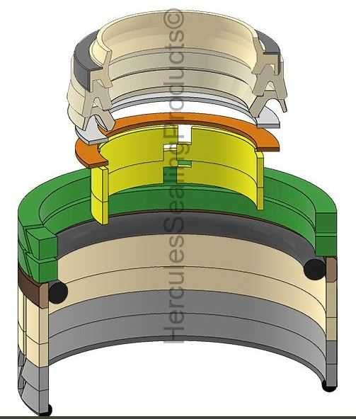 Ремкомплект гидроцилиндра рукояти Hitachi 4649051 SEAL KIT