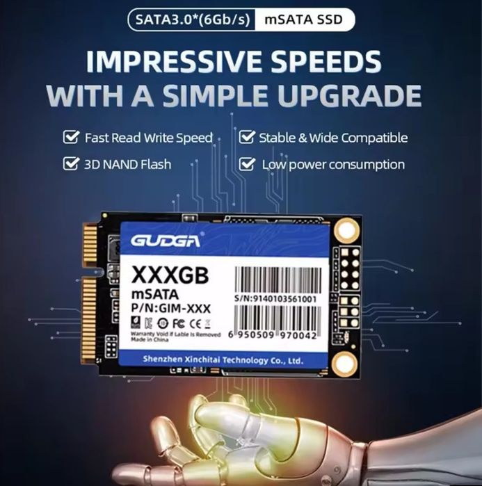 GUDGA M2 2280 mm.SSD M.2 SATA  128gb  Internal Drive NGFF 2280mm
