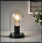 IKEA Ropudden lampka nocna + żarówka retro kopuła
