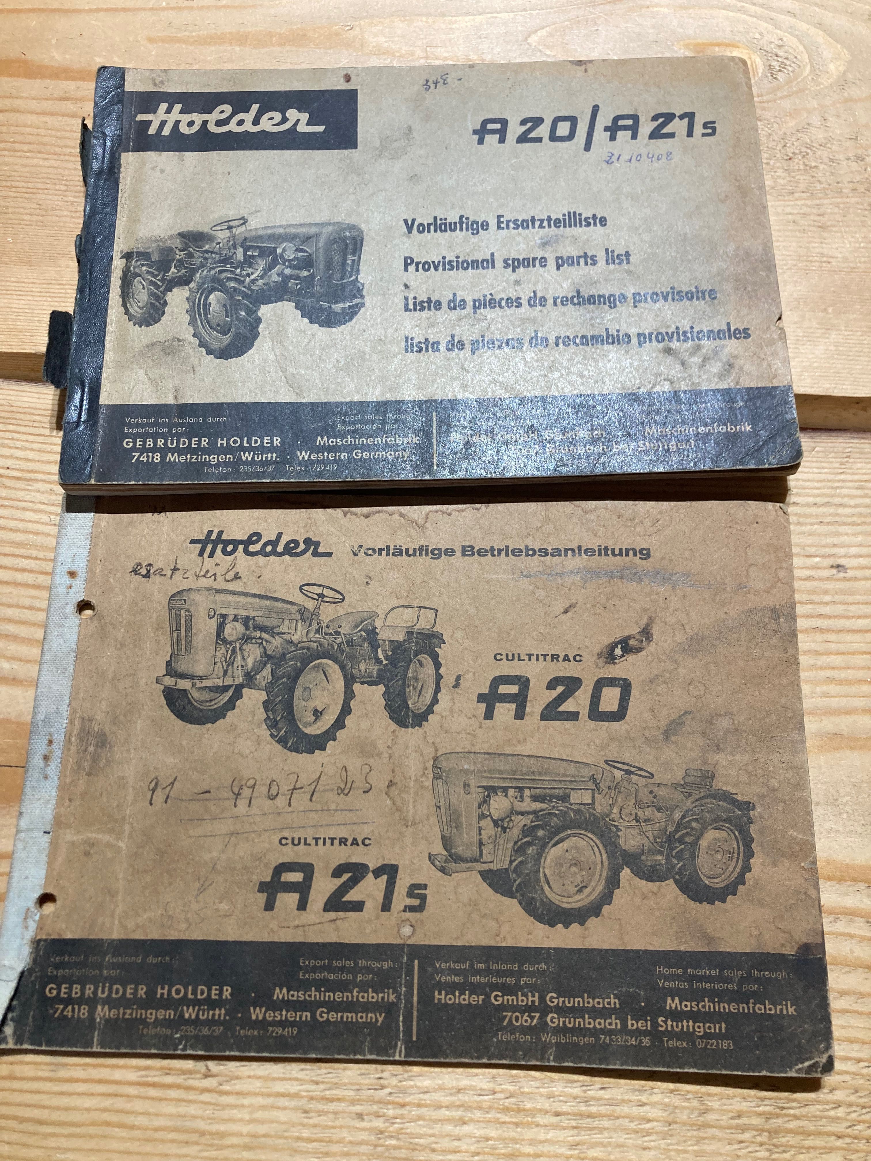 Traktor HOLDER A21s z 1963 roku z glebogryzarką! 100% oryginał .