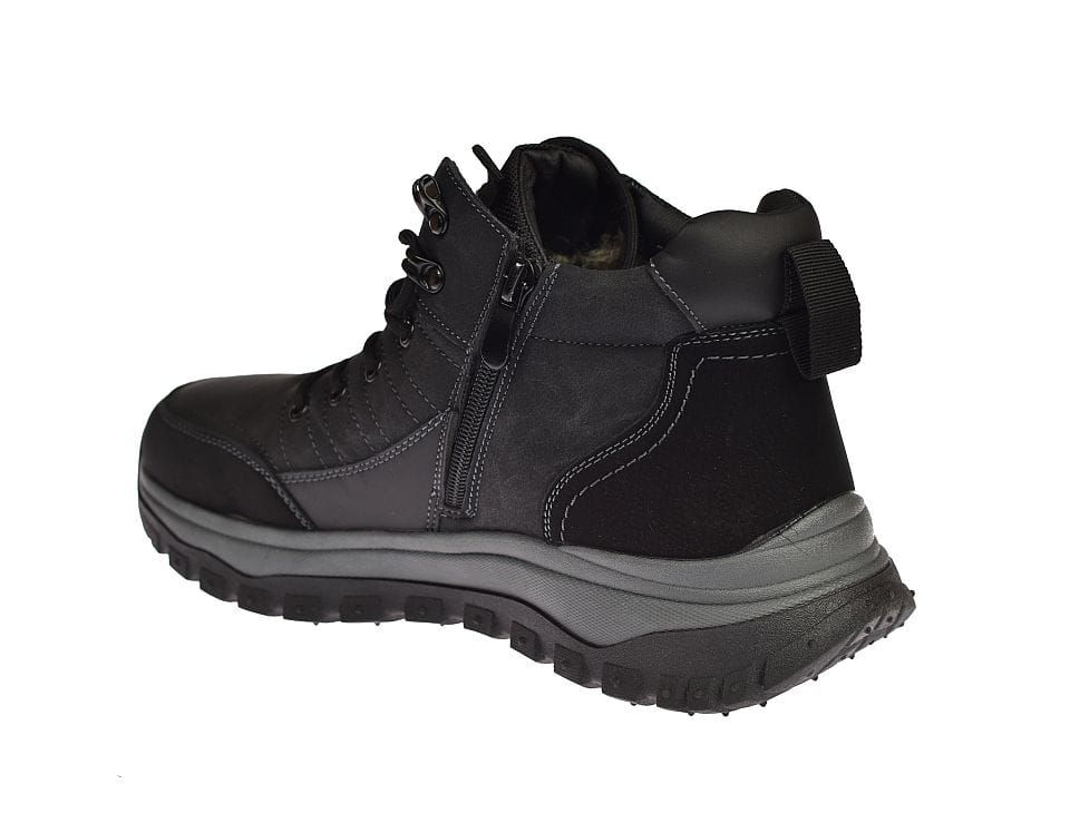 Buty trekkingowe trapery na suwak męskie wysokie 0728 bk rozm. 40