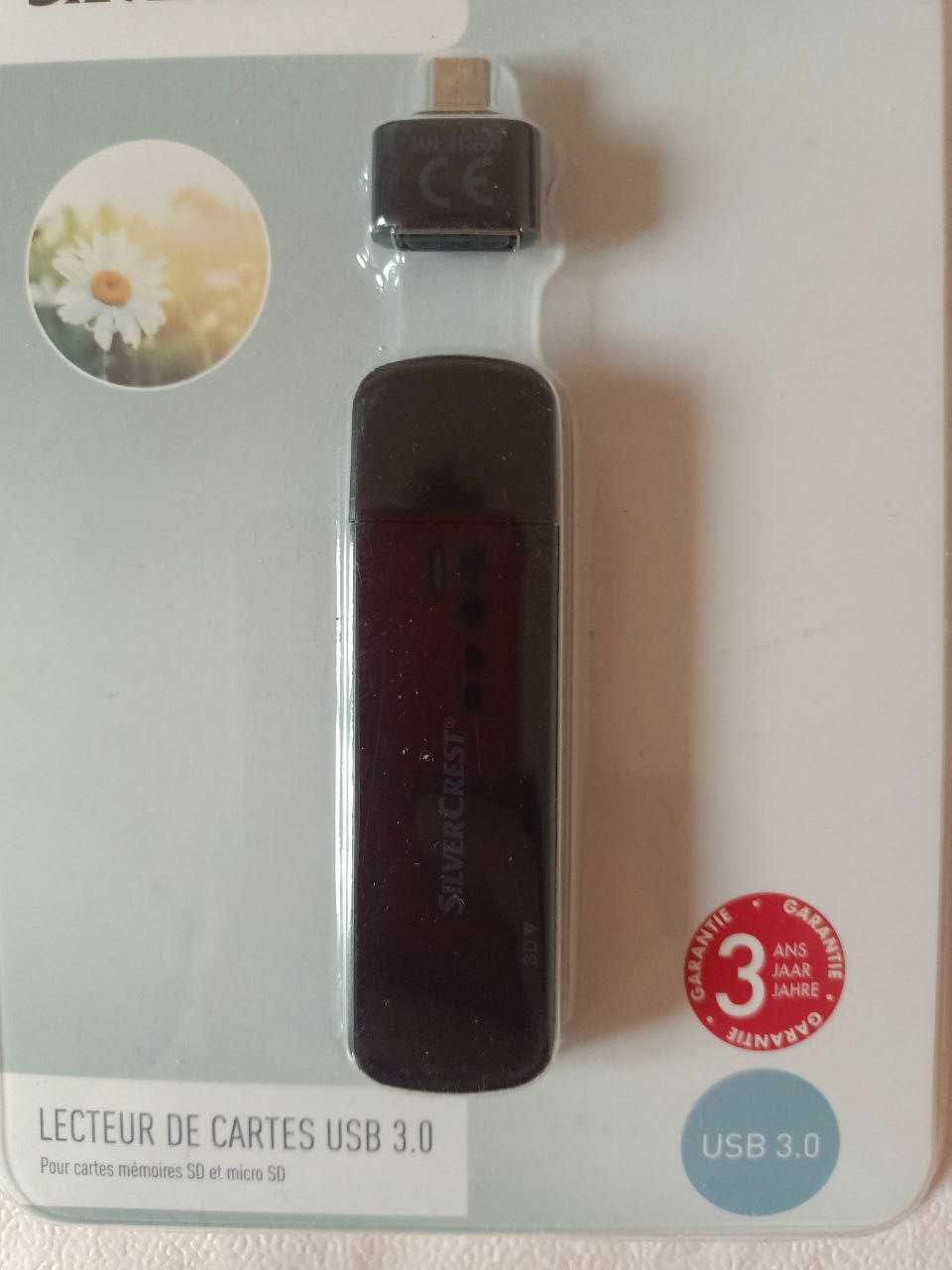 Зчитувач карток пам'яті - картридер usb 3.0 silver crest