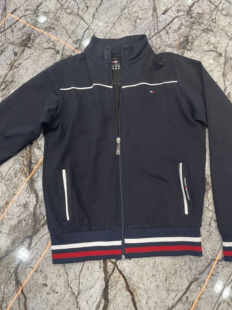 Bluza na zamek Tommy Hilfiger damska granatowa M